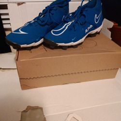 Nike Cleats Alpha Menace Shark 3 Size 8 Mens Blue  