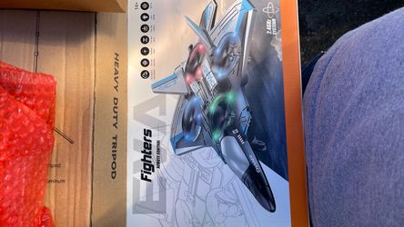 JoyRapt Drones for Kids Foam RC Plane, Remote Control Airplane Toys and Gifts for 6 8 10 Years Old Boys, Jet Helicopter Drones with LED Lights 360° Fl