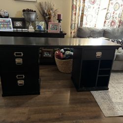 Pottery Barn Black Desk