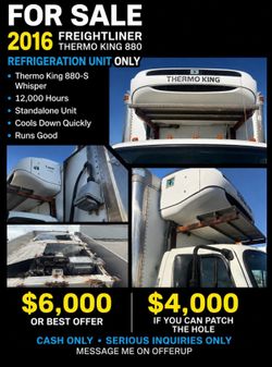 2016 Thermo King T-880S Whisper Reefer Unit – Standalone