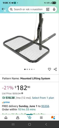 Hitch Mounted Lifting System $75
