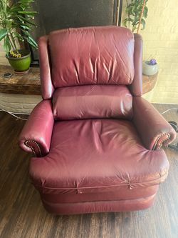 Leather recliner