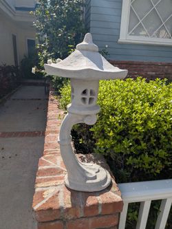Asian Pagoda Lantern Concrete Statue