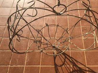 Extraordinary Iron Plant Hanger with Patina