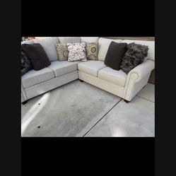 White Couch Sala L Shaped Sectional 