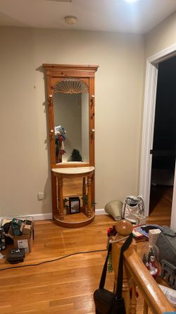 Mirrored Entry Table / Hall Tree