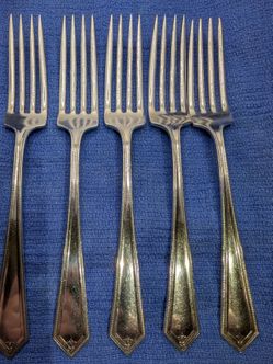 Sterling Silverware Set of 6 Dinner Forks | 9.46 oz ASW /