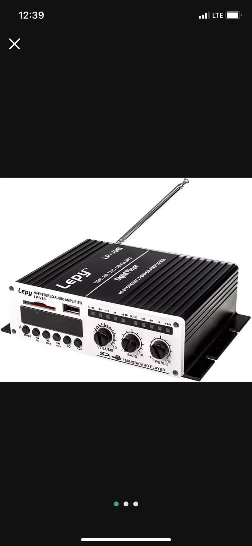 Lepy LP-V9S Hi-Fi Stereo Power Digital Amplifier with USB SD DVD CD FM MP3