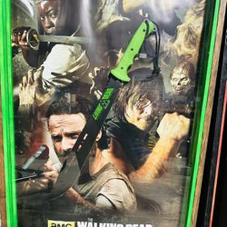 The Walking Dead Shadowbox With Sword