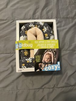 Baby Head Support & Strap Cover Set For Car seat 