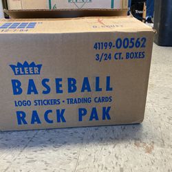 1988 Fleer Baseball Rack Pack Case