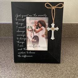 Serenity Prayer 6x4 Black Picture Frame