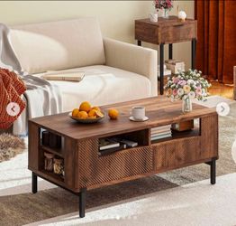 Mid-Century Modern Wood Coffee Table
