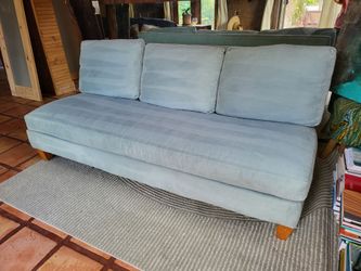 Skyblue Velvet Couch