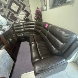 Power Reclining Sectional In Stock For Fast Delivery 