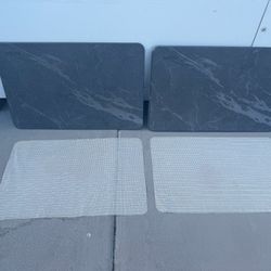 Set Of TWO - Sutera Stone Bath Mat - Like New Condition