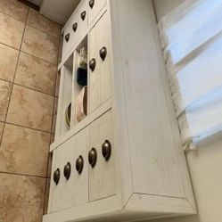 White Wooden Cabinet 