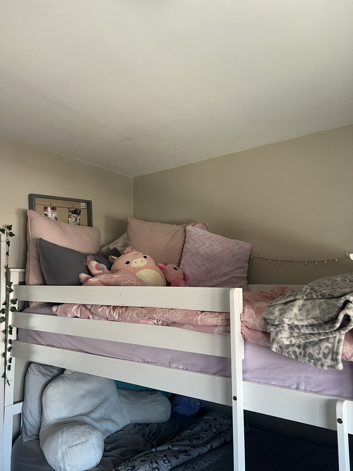 White Bunk Bed For Sale With 2 Twin Mattresses for Sale in Schiller