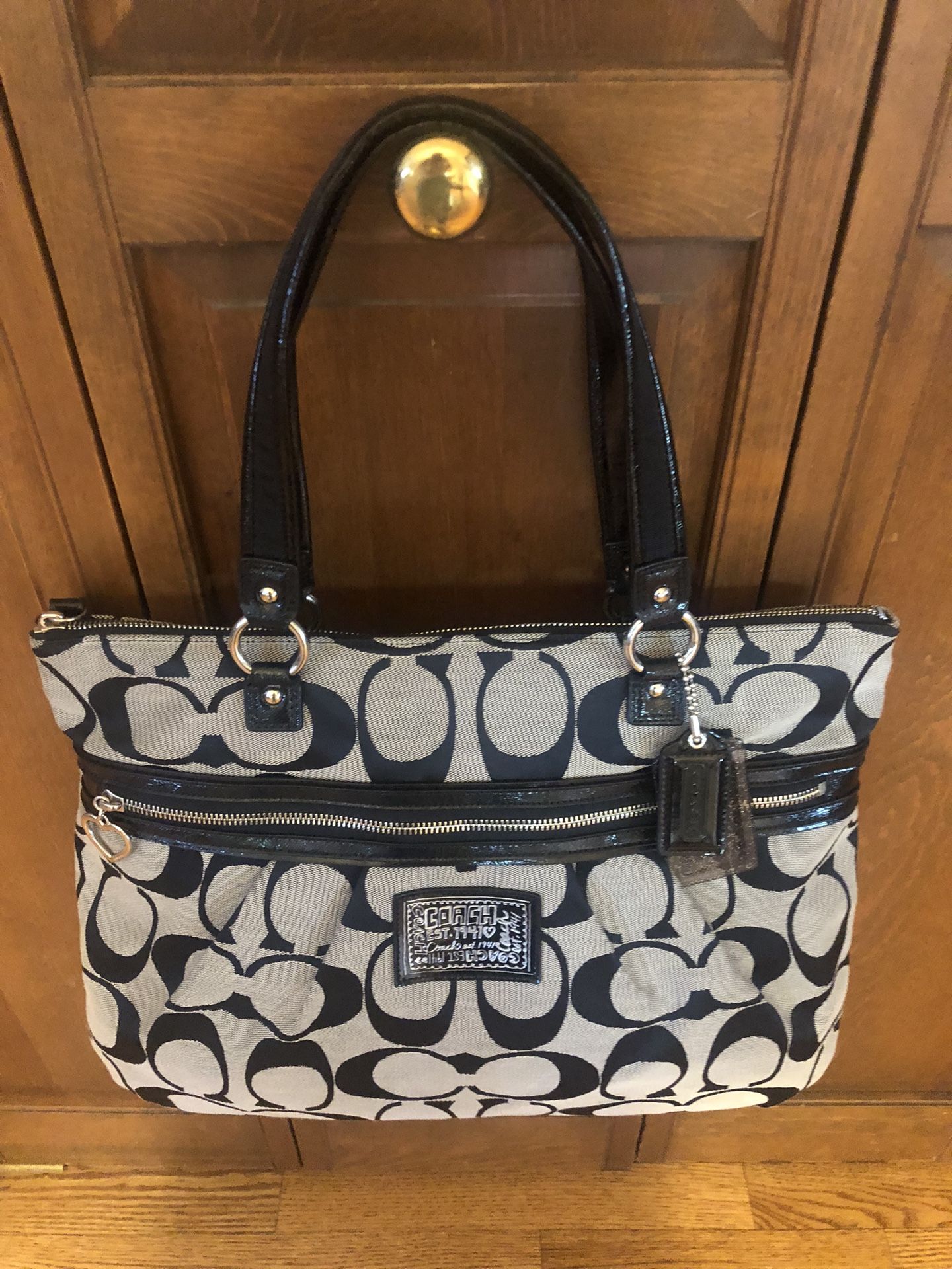 Coach Signature Tote Shoulder Bag