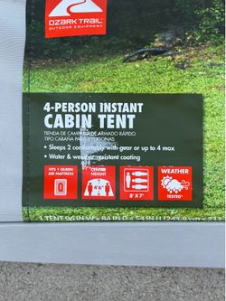 4 Person Family Instant Cabin Tent
