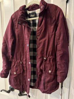 Ladies Flannel Lined Jacket Size Large,$20