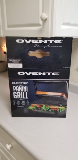 $20 Unused Ovente Electric Panini Grill #GP0620C0