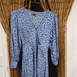 Blue Skater Dress 