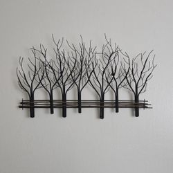 Metal & Wood Tree Wall Art