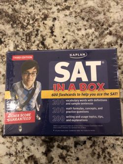 SAT Flashcards in a Box - New