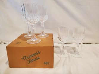 Princess House crystal drinking glasses