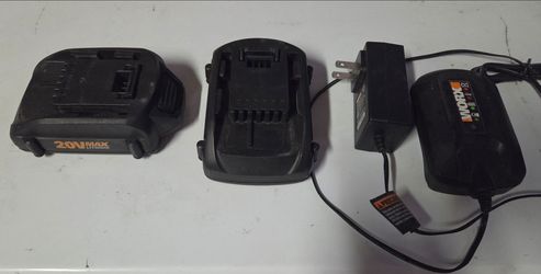Worx 20v batteries and Charger