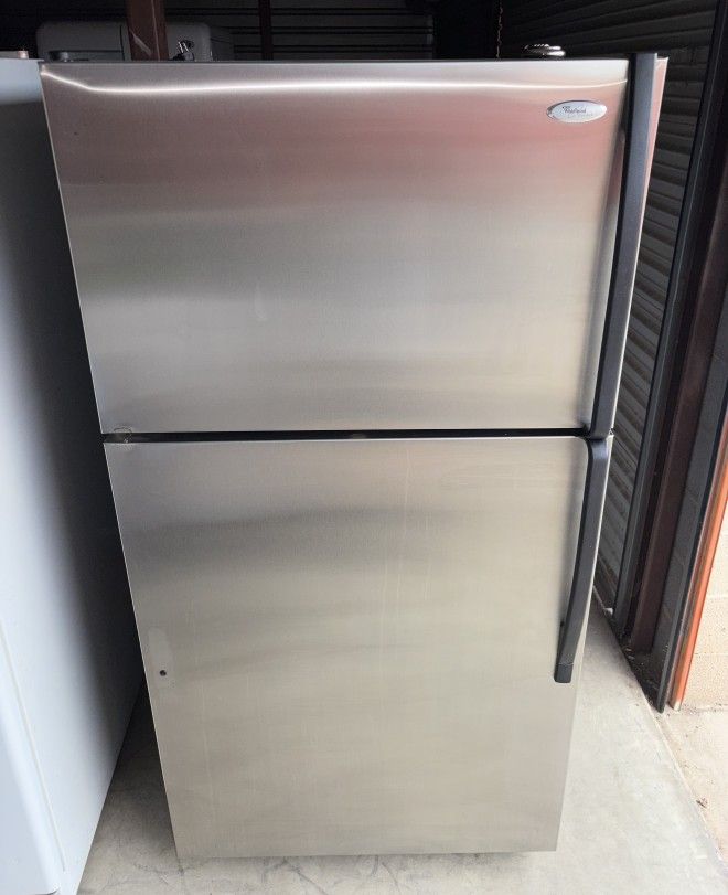 Whirlpool Stainless Steel Refrigerator And Freezer