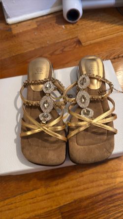 Rhinestone strappy sandals
