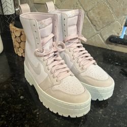 JORDAN 1 BROOKLYN WMNS "PINK OXFORD PHANTOM" sz 9