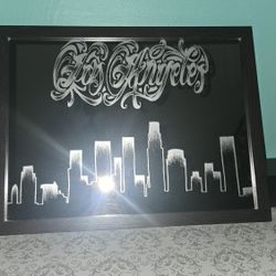 Los Angeles Engraved Mirror