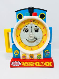 Vintage Thomas the Tank Engine Teaching Talking Clock  Tested & Working