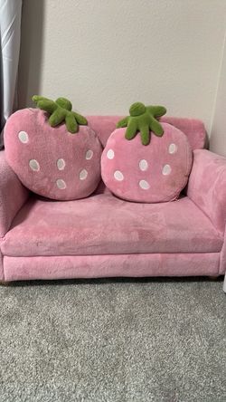 Girls small strawberry theme couch