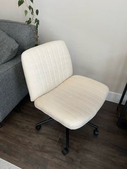Criss Cross Beige Office Chair