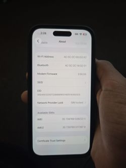 iPhone 15 locked carrier