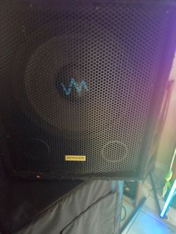 VM Audio 15 Inch 8 OHM PA Speaker Black