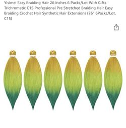 Easy Braiding Hair 6 Pack 26’’