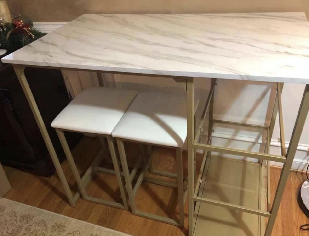 small marble top dining set w / 2 chairs,New Products : American Fashion Style Bags On Sale