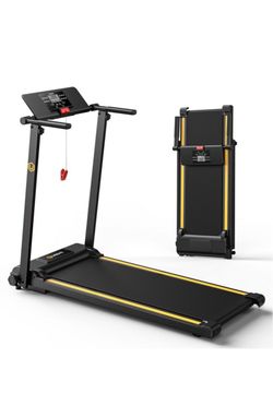 UREVO Folding Treadmill, 2.25HP Portable Mini Treadmill
