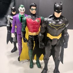 6" Tall Batman & The Gang!  Bundle Of 4 (Action Figures Box)
