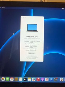 MacBook Pro - 2017,  2.3 ghz Dual Core Intel core i5.
