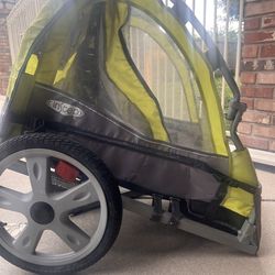 Bike kids trailer in step