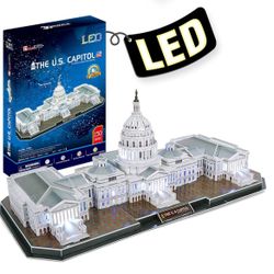 3D Puzzles for Adults LED U.S. Capitol Washington New