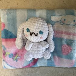 Handmade Cinnamonroll Plush and Small Blanket