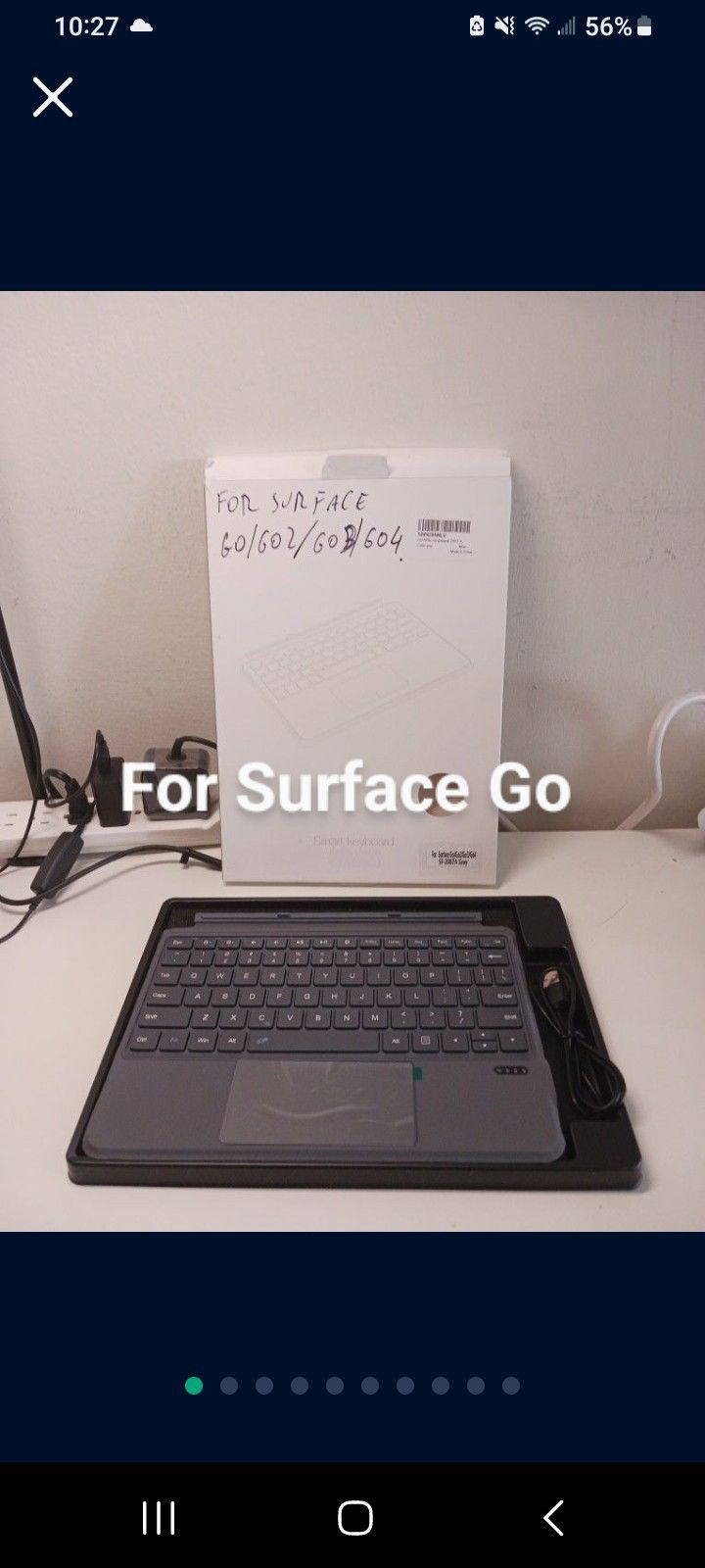 New Bluetooth Keyboard with mouse for Surface Go Go2 Go3 and Go4.
But it Works with any devices!!!!
Only 10  dollars (on sale for 55 dollars on Amazon