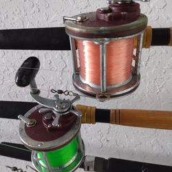 2 Lott Bros RODS and 2 PENN 4-0 REELS